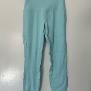 Lululemon Align HR Nulu aqua pants leggings 25” High Rise size 6 worn once